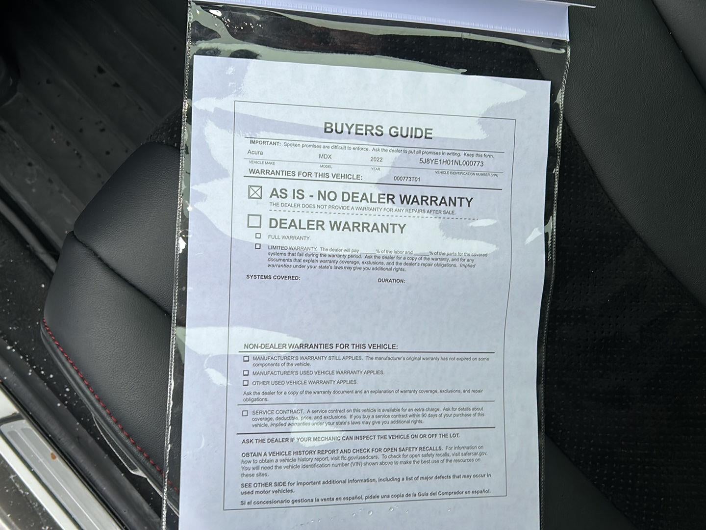 2022 Acura MDX SH-AWD w/A-SPEC