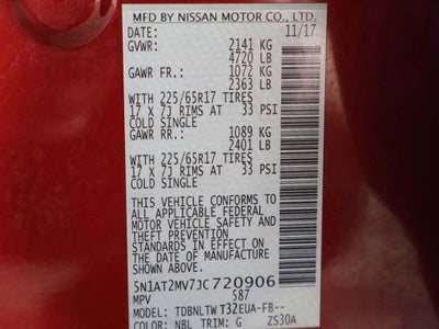 2018 Nissan Rogue SV