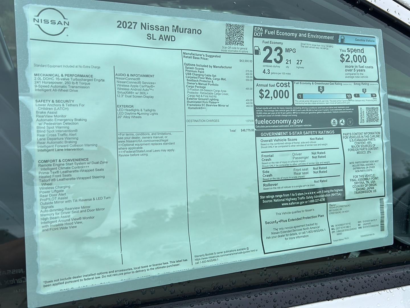 2027 Nissan Murano SV