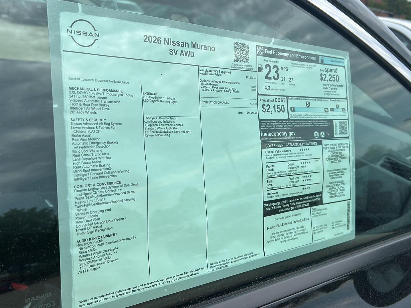 2026 Nissan Murano SV