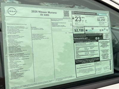 2026 Nissan Murano SV