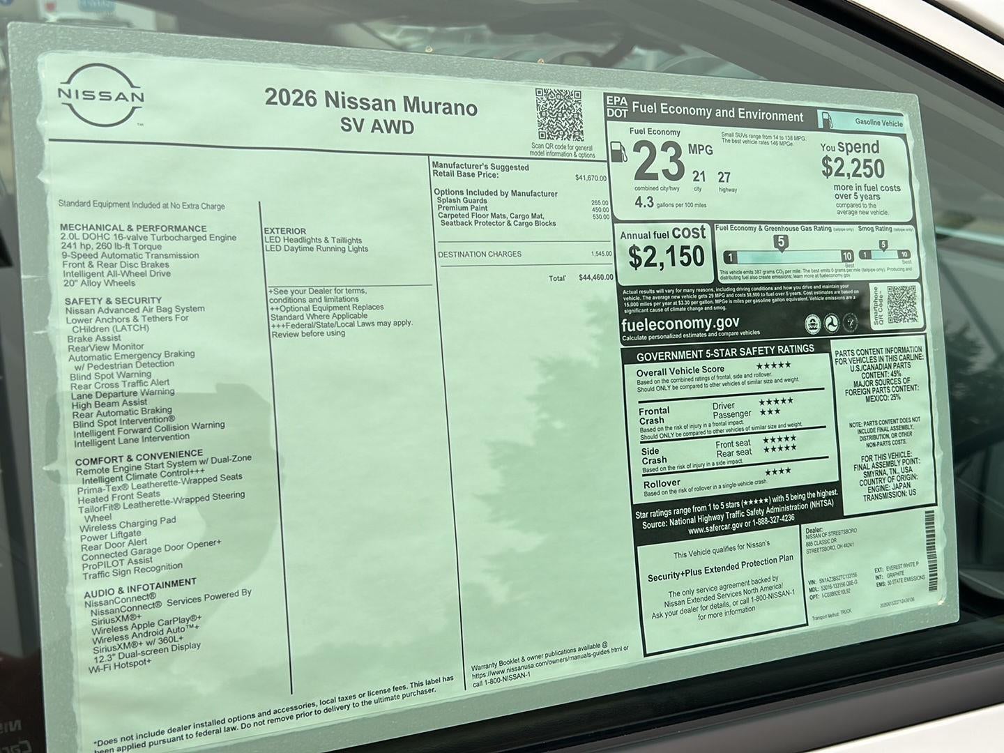 2026 Nissan Murano SV