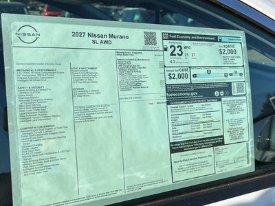 2027 Nissan Murano SV