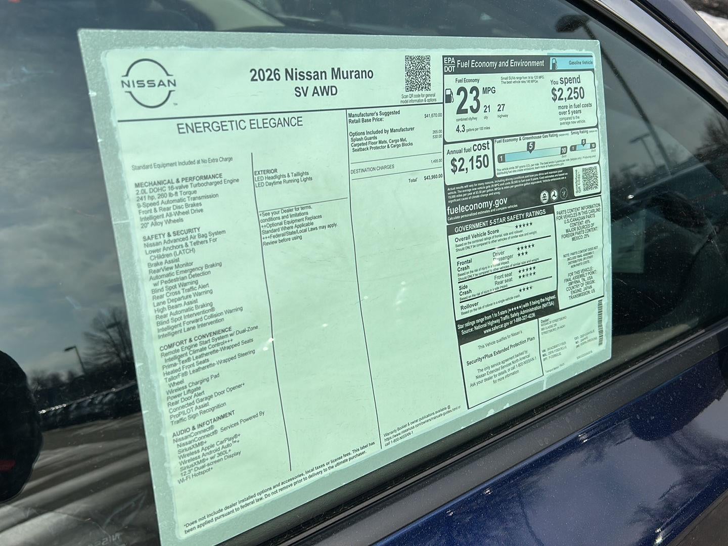 2026 Nissan Murano SV