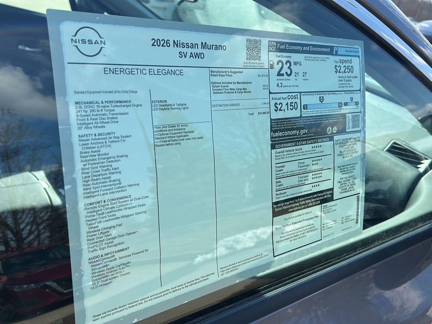 2026 Nissan Murano SV