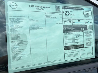 2026 Nissan Murano SV