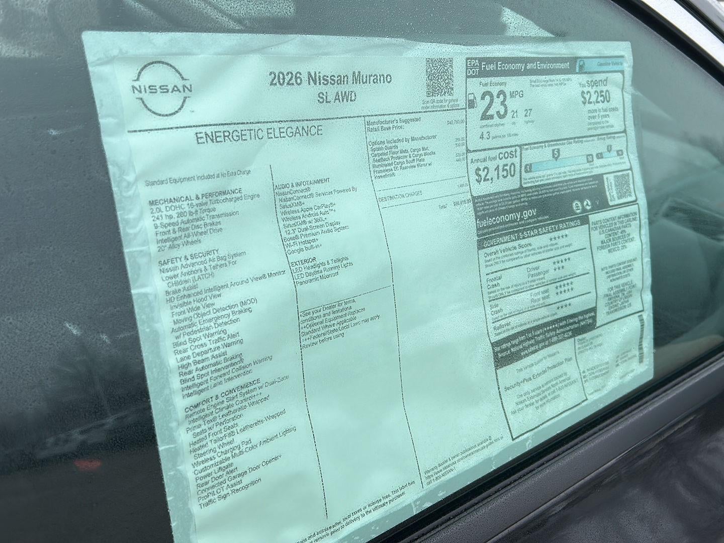 2026 Nissan Murano SL