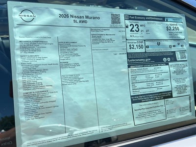 2026 Nissan Murano SL