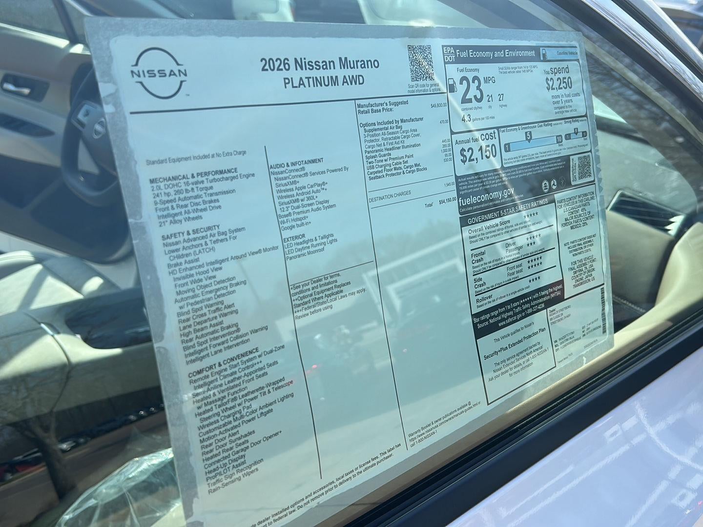 2026 Nissan N/A Platinum