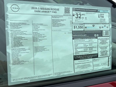 2026 Nissan Rogue Dark Armor