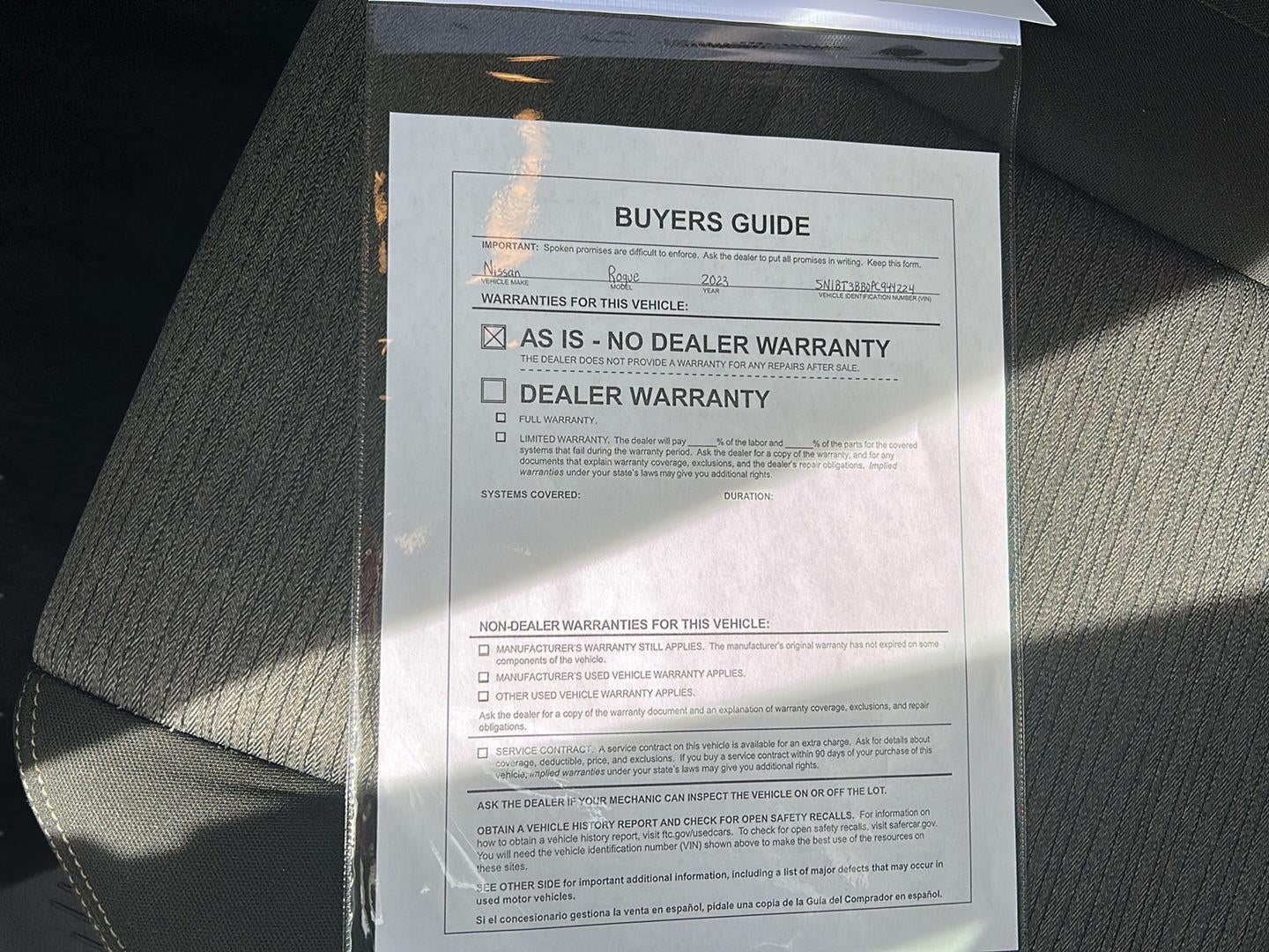 2023 Nissan Rogue SV