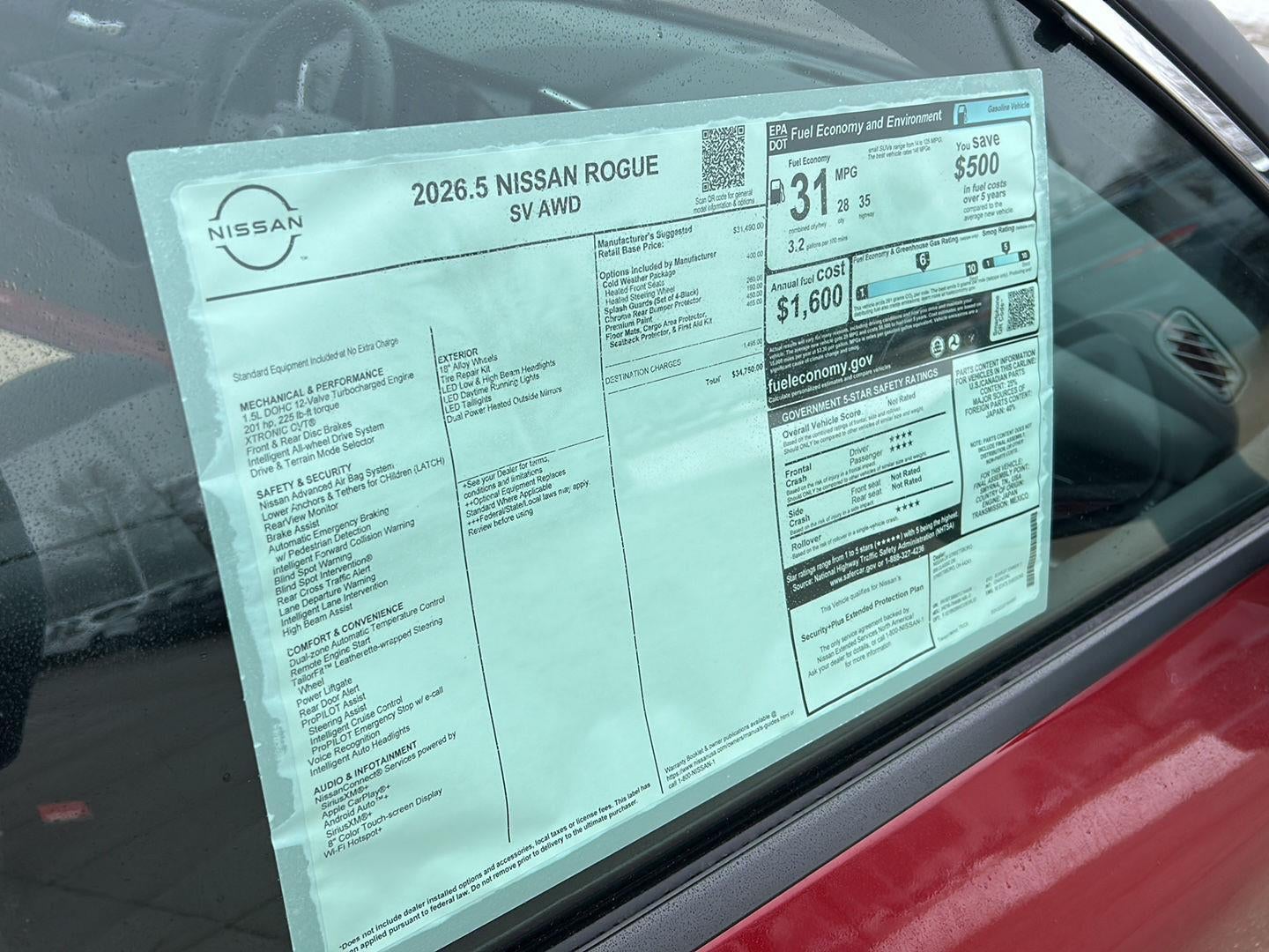 2026 Nissan Rogue SV