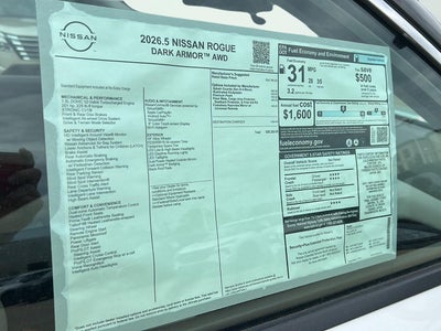 2026 Nissan Rogue Dark Armor