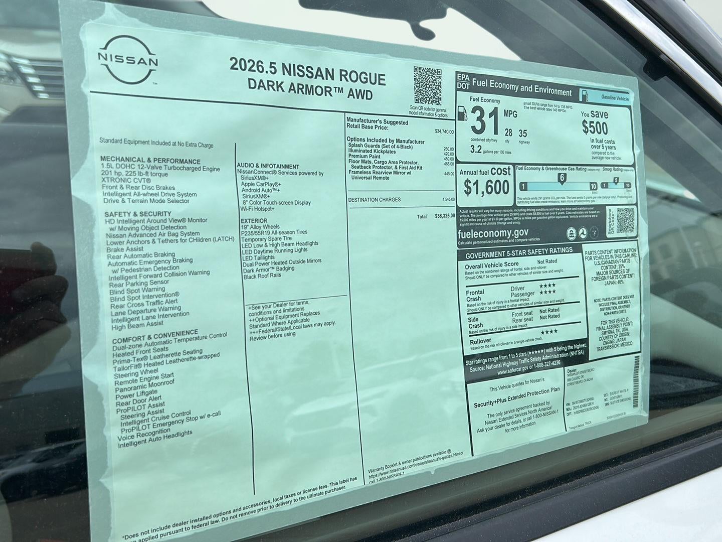 2026 Nissan Rogue Dark Armor
