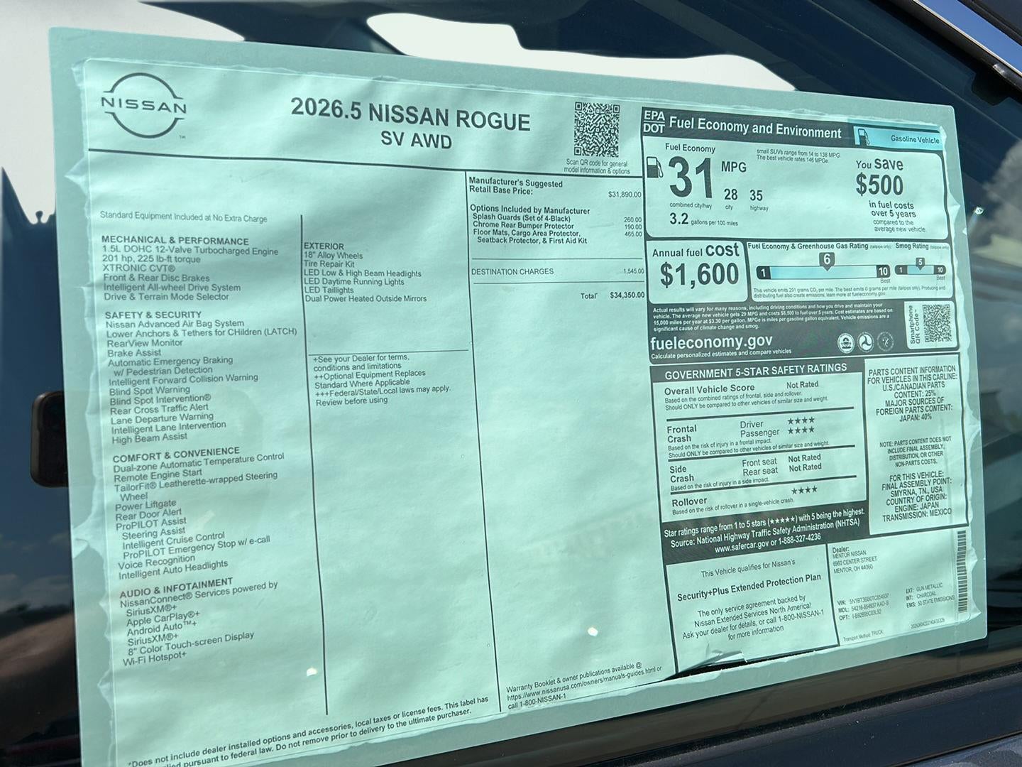 2026 Nissan Rogue SV