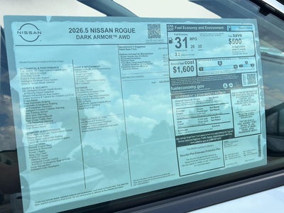 2026 Nissan Rogue Dark Armor