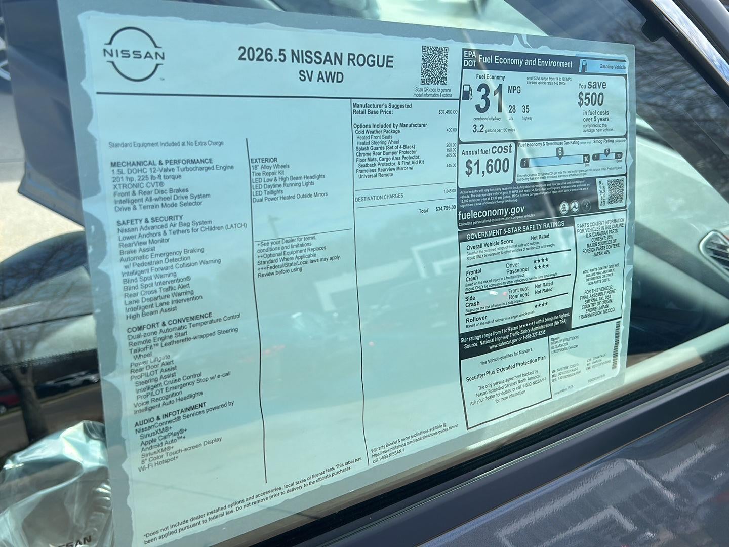 2026 Nissan Rogue SV