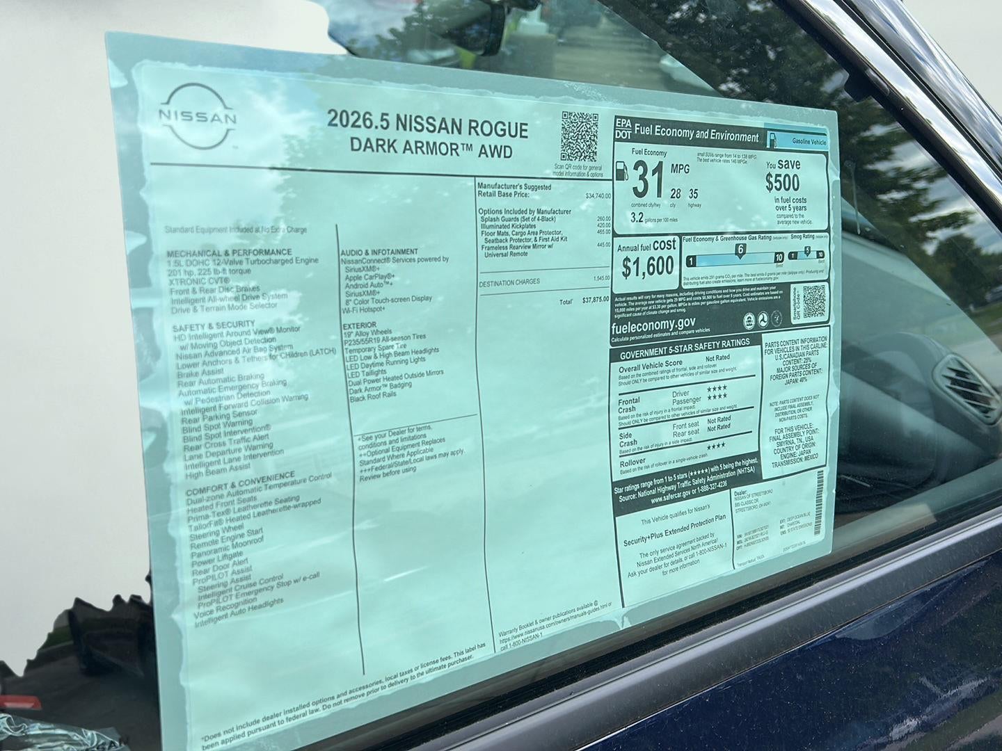 2026 Nissan Rogue Dark Armor
