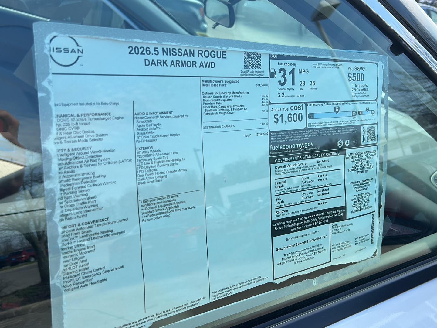 2026 Nissan Rogue Dark Armor™