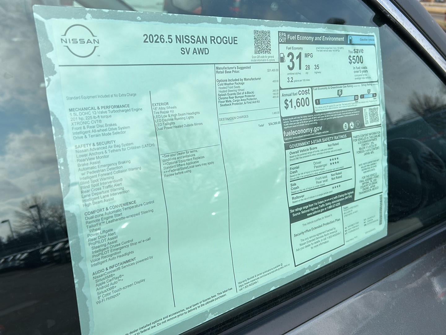 2026 Nissan Rogue SV