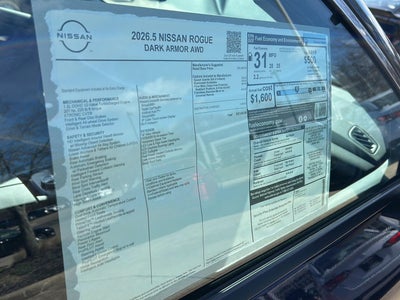 2026 Nissan Rogue Dark Armor