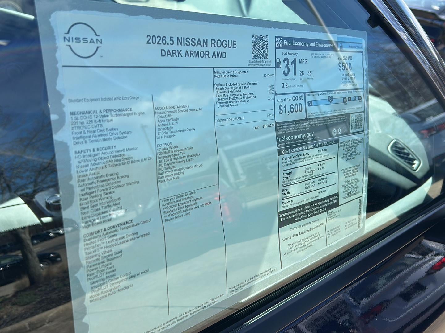 2026 Nissan Rogue Dark Armor