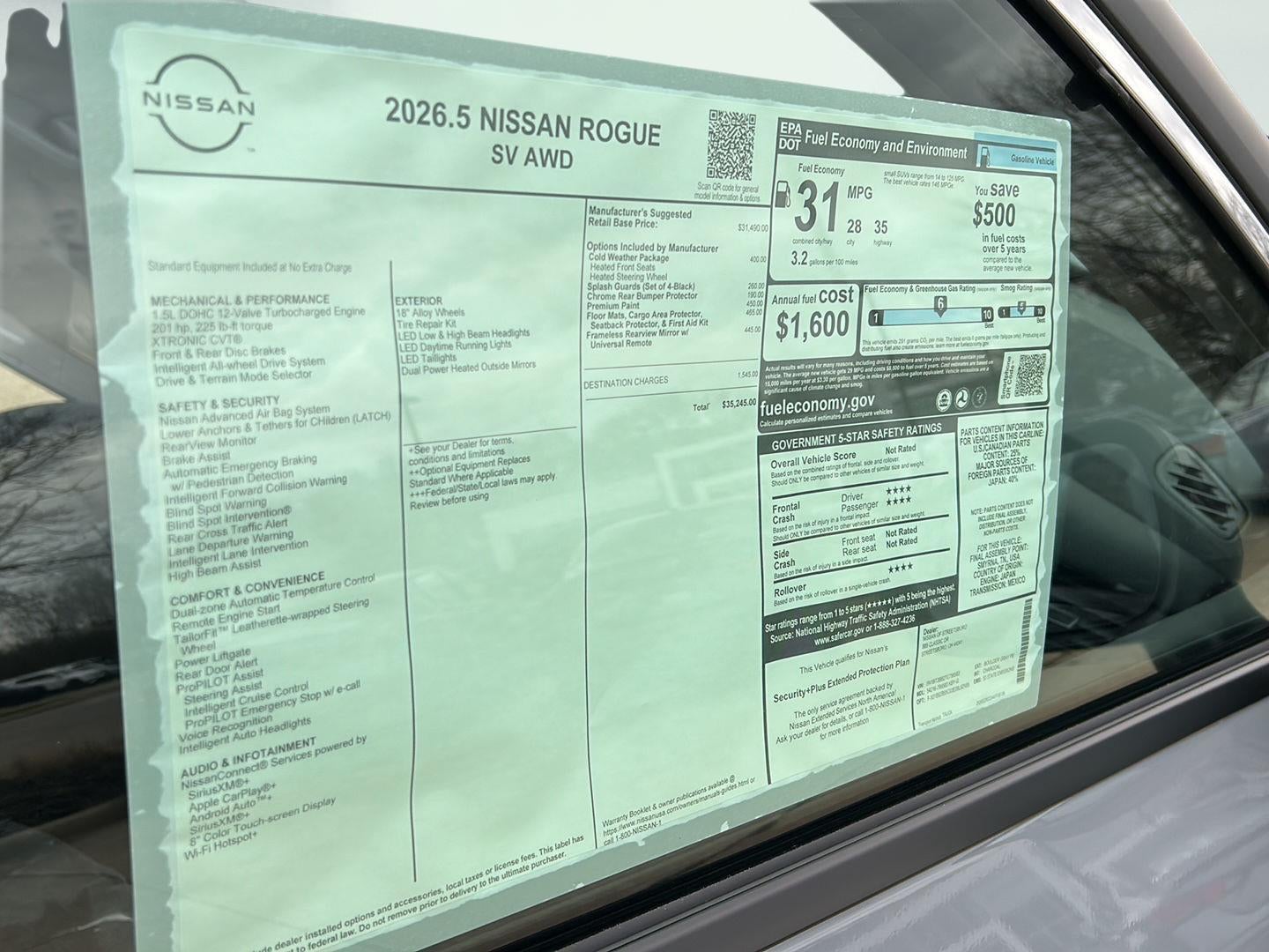 2026 Nissan Rogue SV