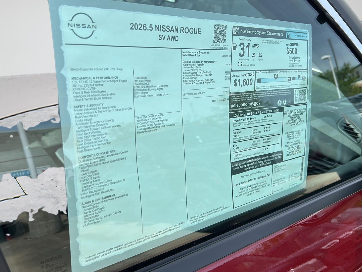 2026 Nissan Rogue SV