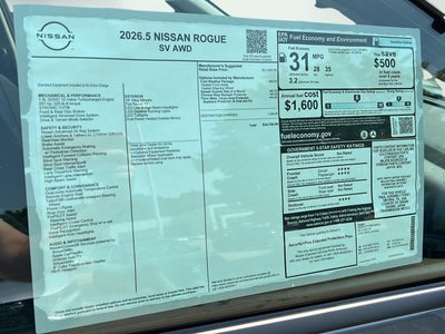 2026 Nissan Rogue SV