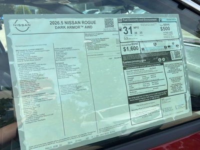 2026 Nissan Rogue Dark Armor