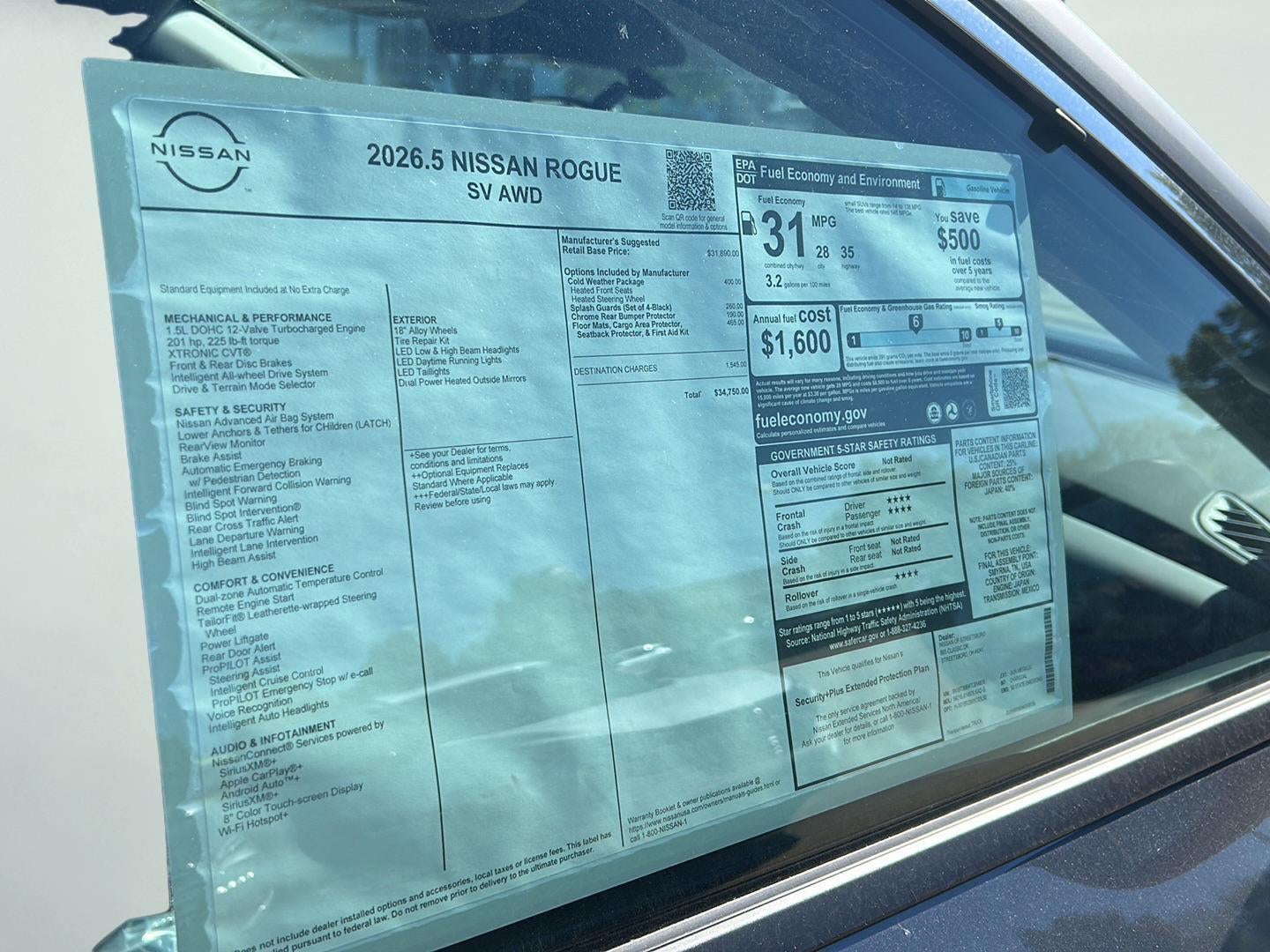 2026 Nissan Rogue SV