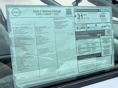 2026 Nissan Rogue Dark Armor