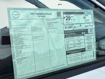 2027 Nissan Rogue SV
