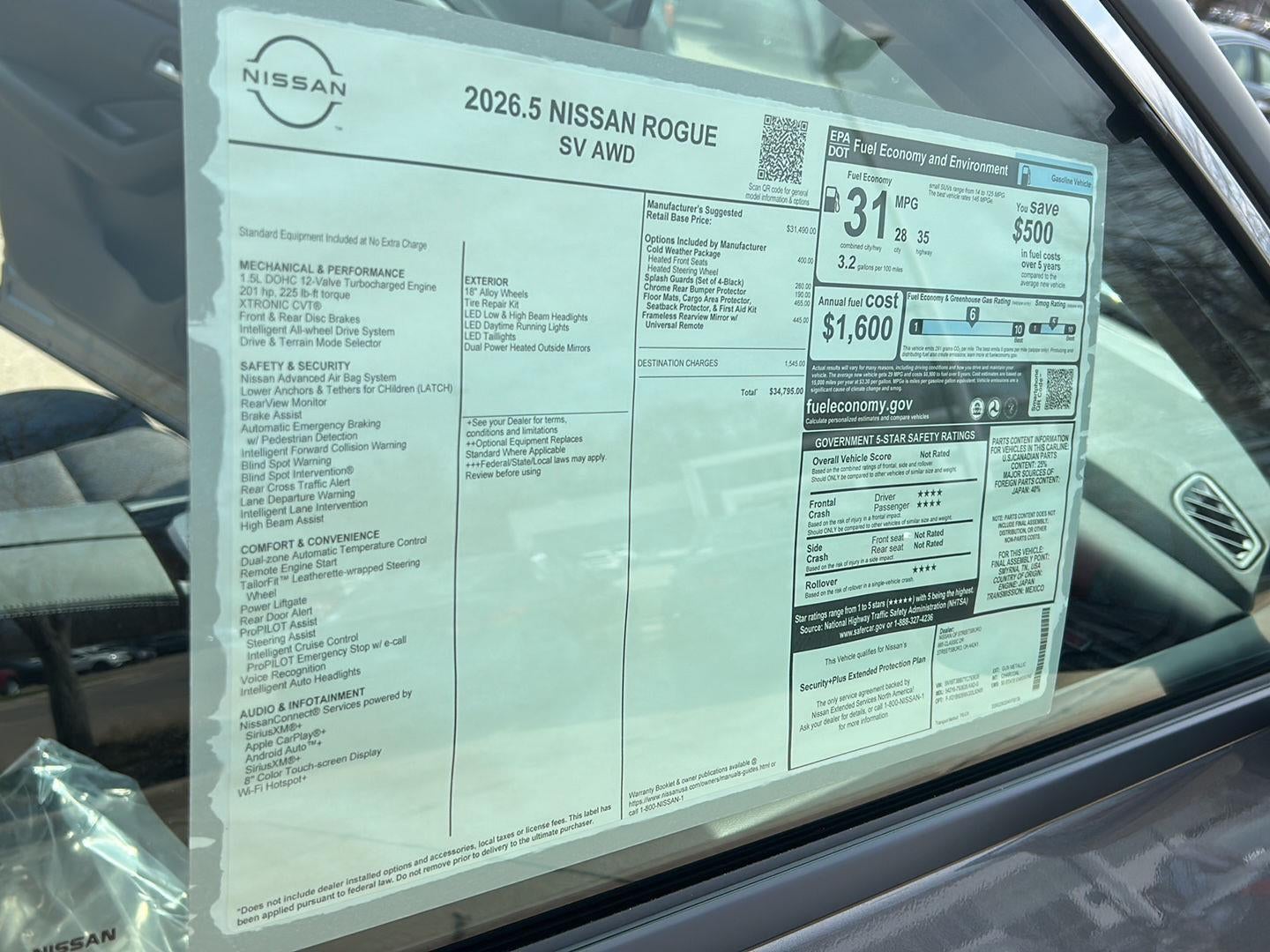 2026 Nissan Rogue SV