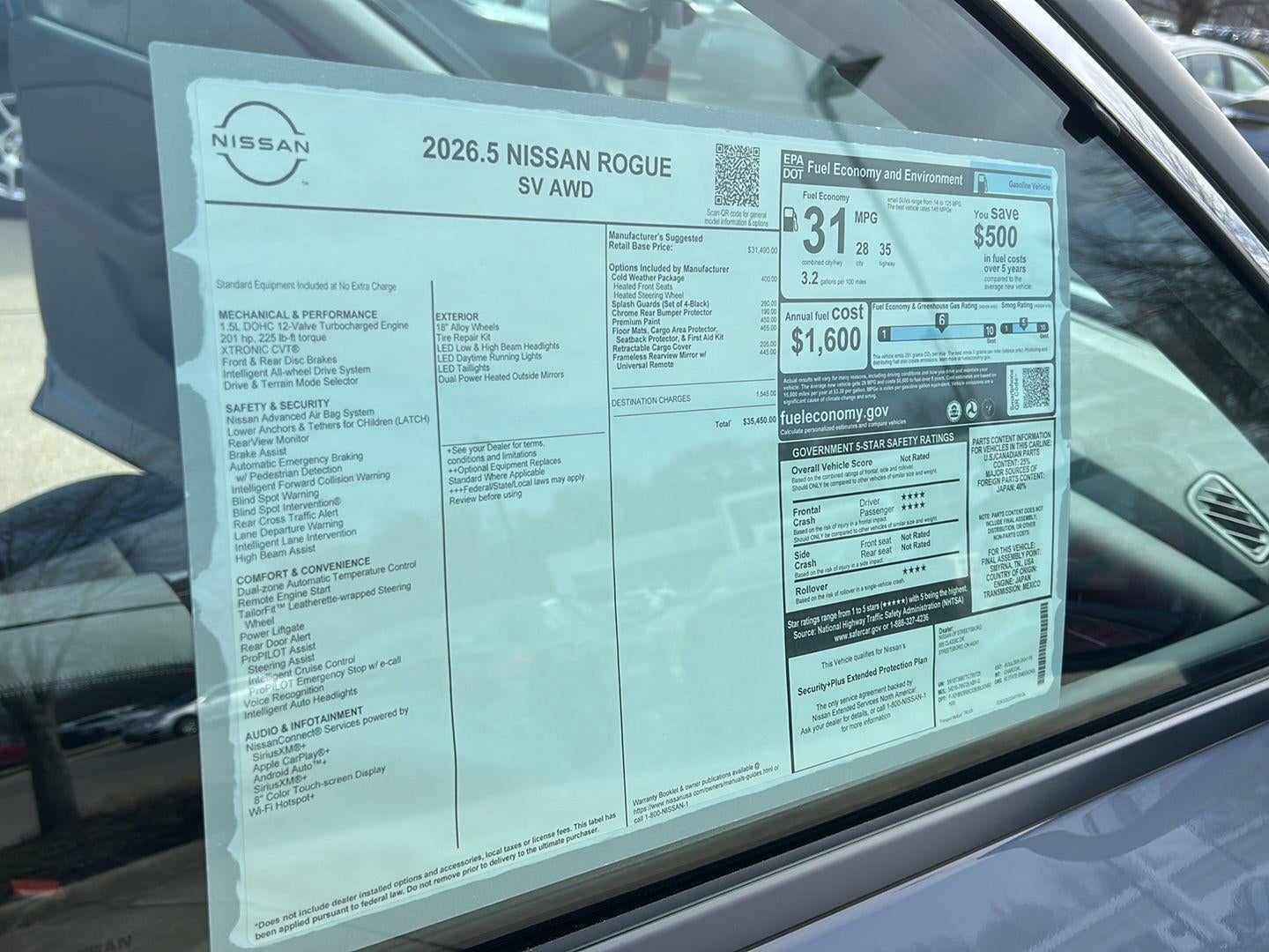2026 Nissan Rogue SV