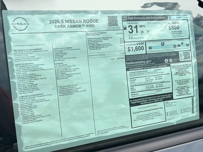 2026 Nissan Rogue Dark Armor