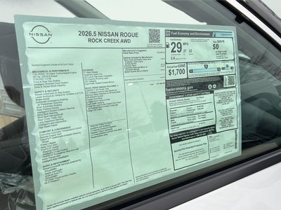 2026 Nissan Rogue Rock Creek®