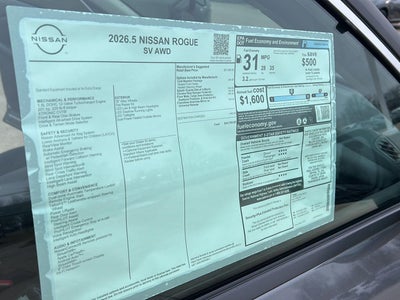 2026 Nissan Rogue SV