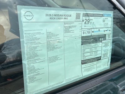 2026 Nissan Rogue Rock Creek®