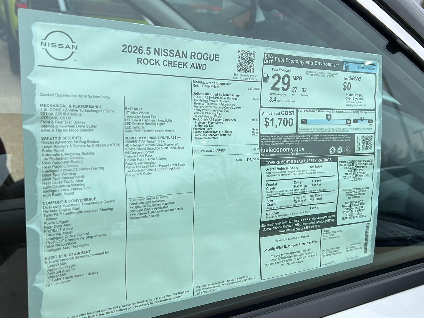 2026 Nissan Rogue Rock Creek®