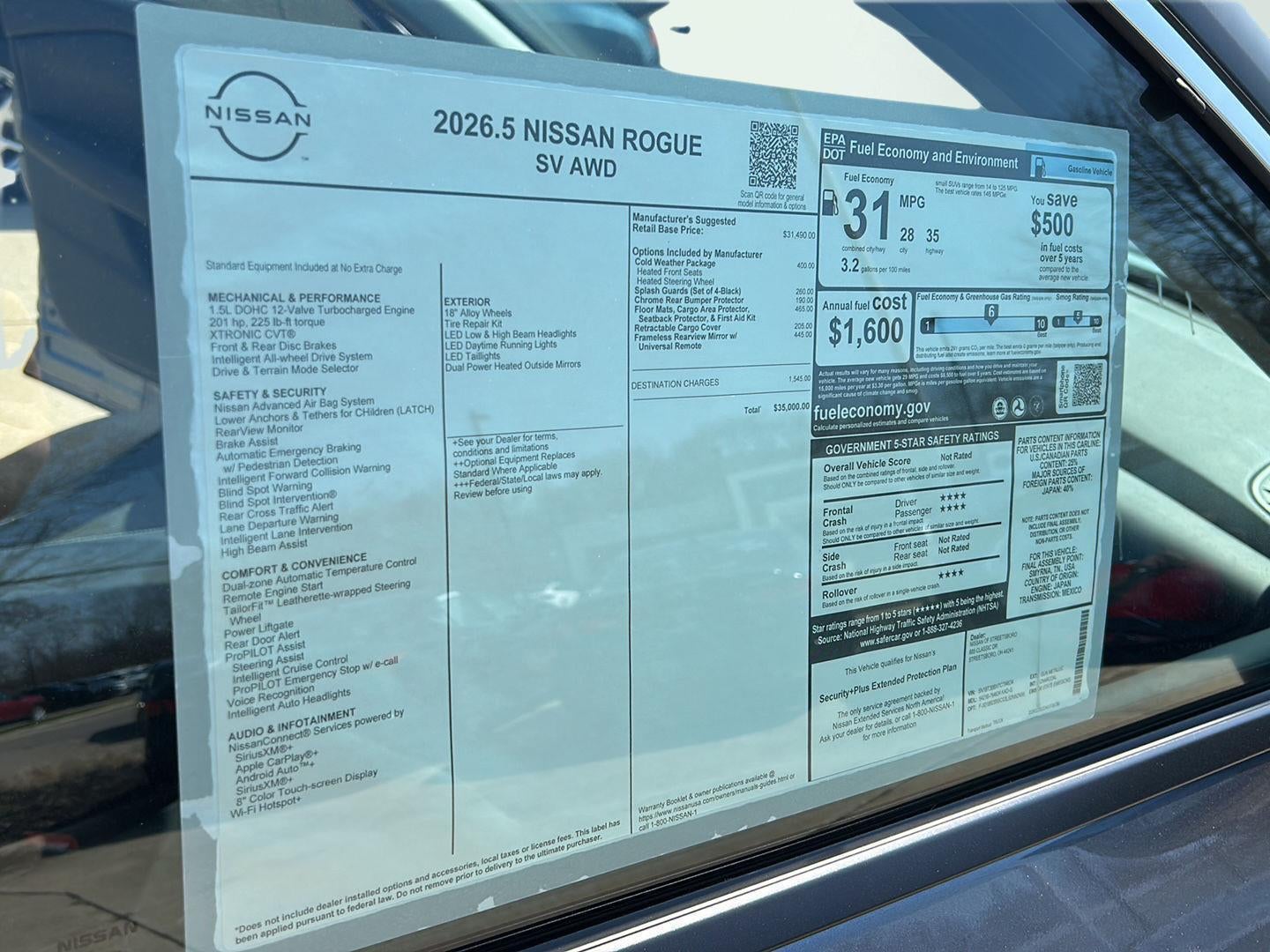 2026 Nissan Rogue SV