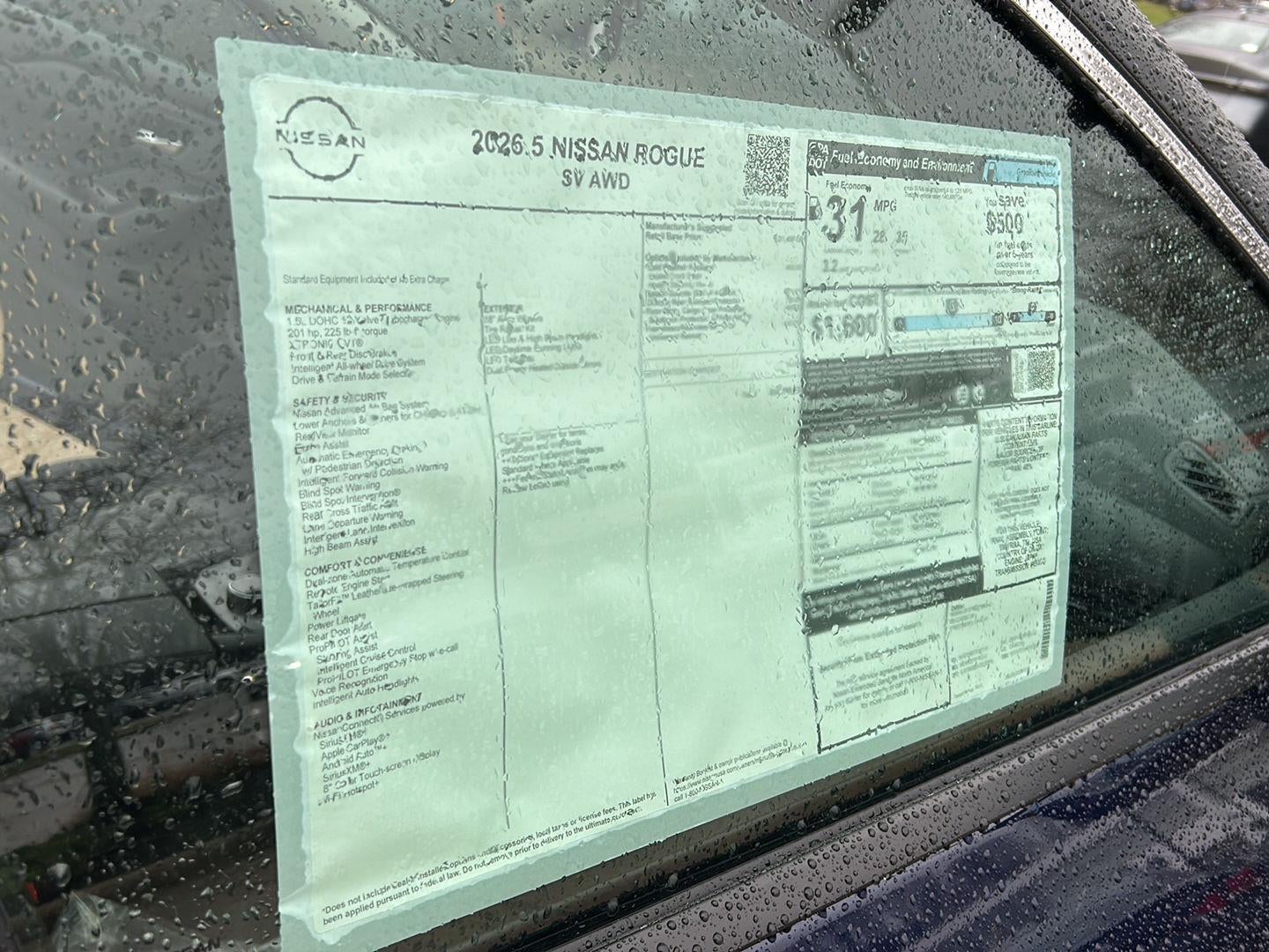 2026 Nissan Rogue SV