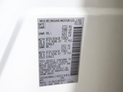 2020 Nissan Pathfinder SV