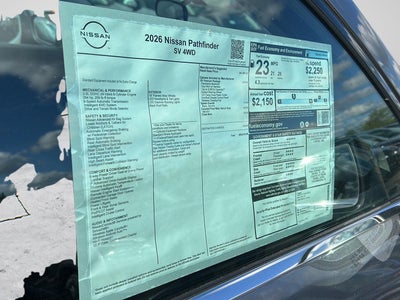 2026 Nissan Pathfinder SV