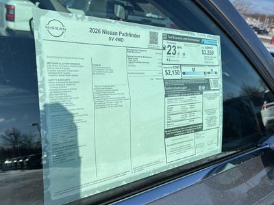 2026 Nissan Pathfinder SV