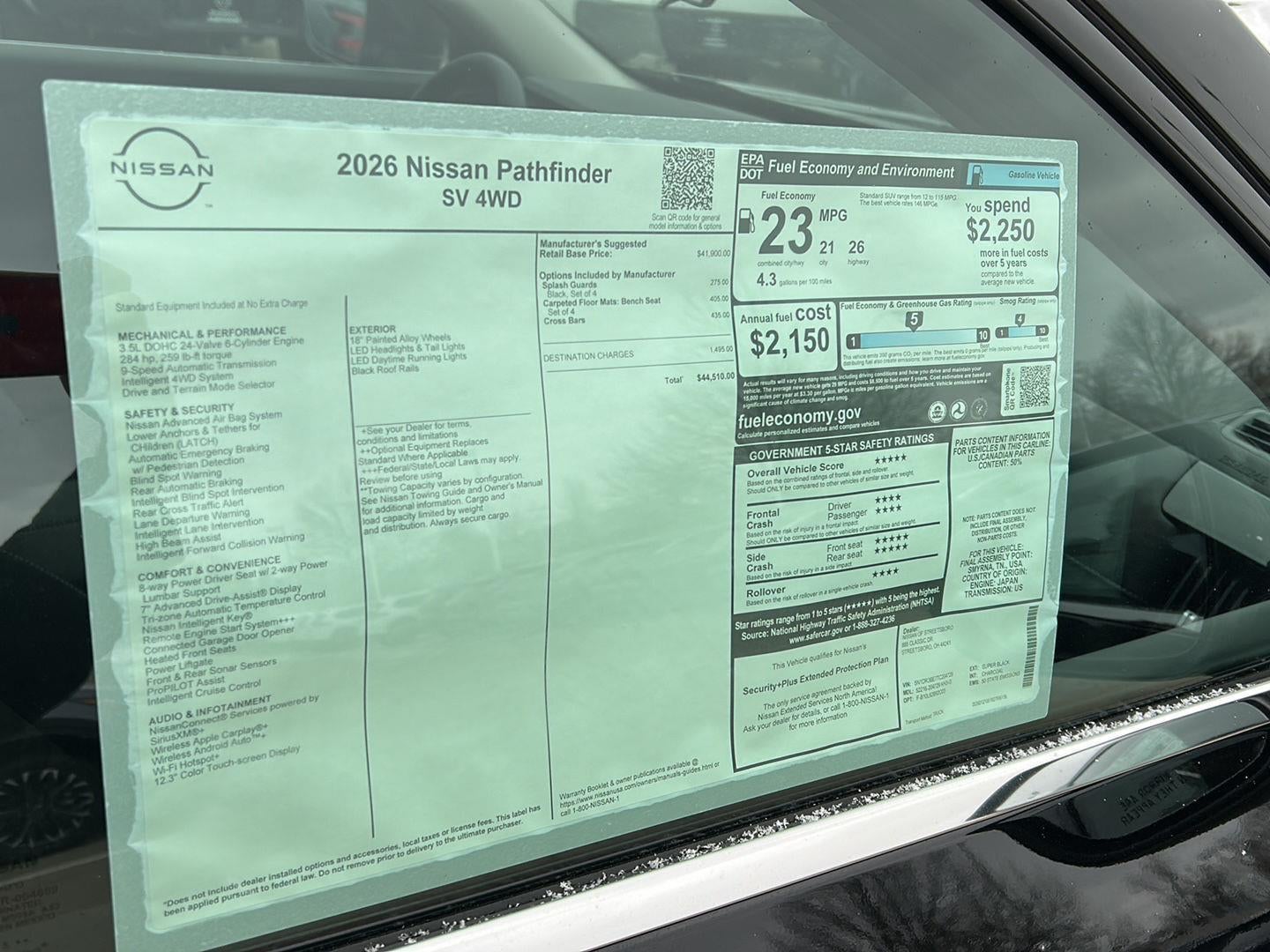 2026 Nissan Pathfinder SV