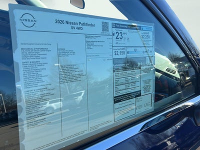 2026 Nissan Pathfinder SV
