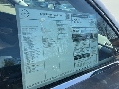 2026 Nissan Pathfinder SV