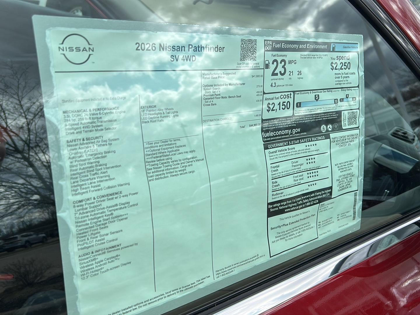 2026 Nissan Pathfinder SV