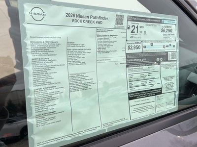 2026 Nissan Pathfinder Rock Creek®